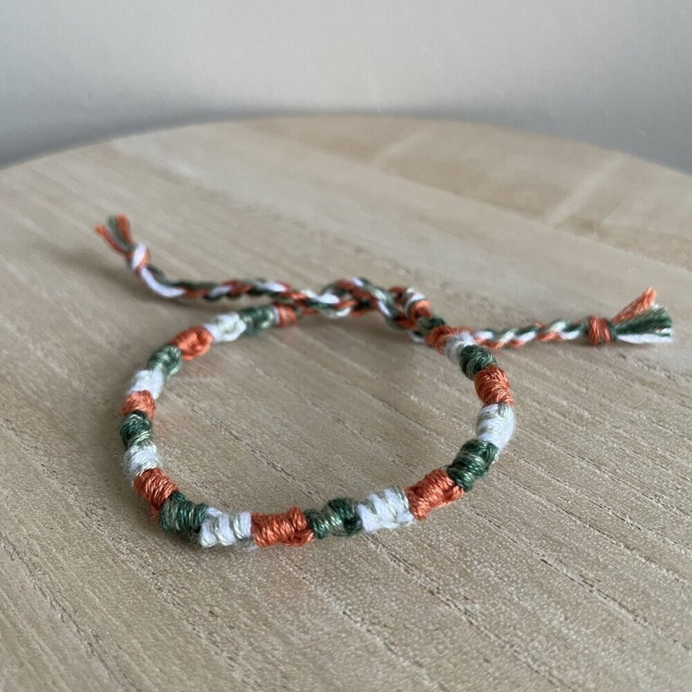Jill Bracelet, anklet, trendy, comfortable, tie, embroidery thread, woven, gift,